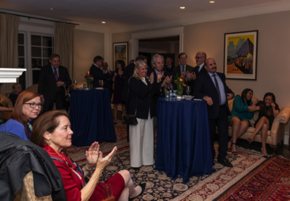 One anecdote from the talk caused a stir with the audience: how the author house sat, couch surfed, and even lived out of his car to complete the book.